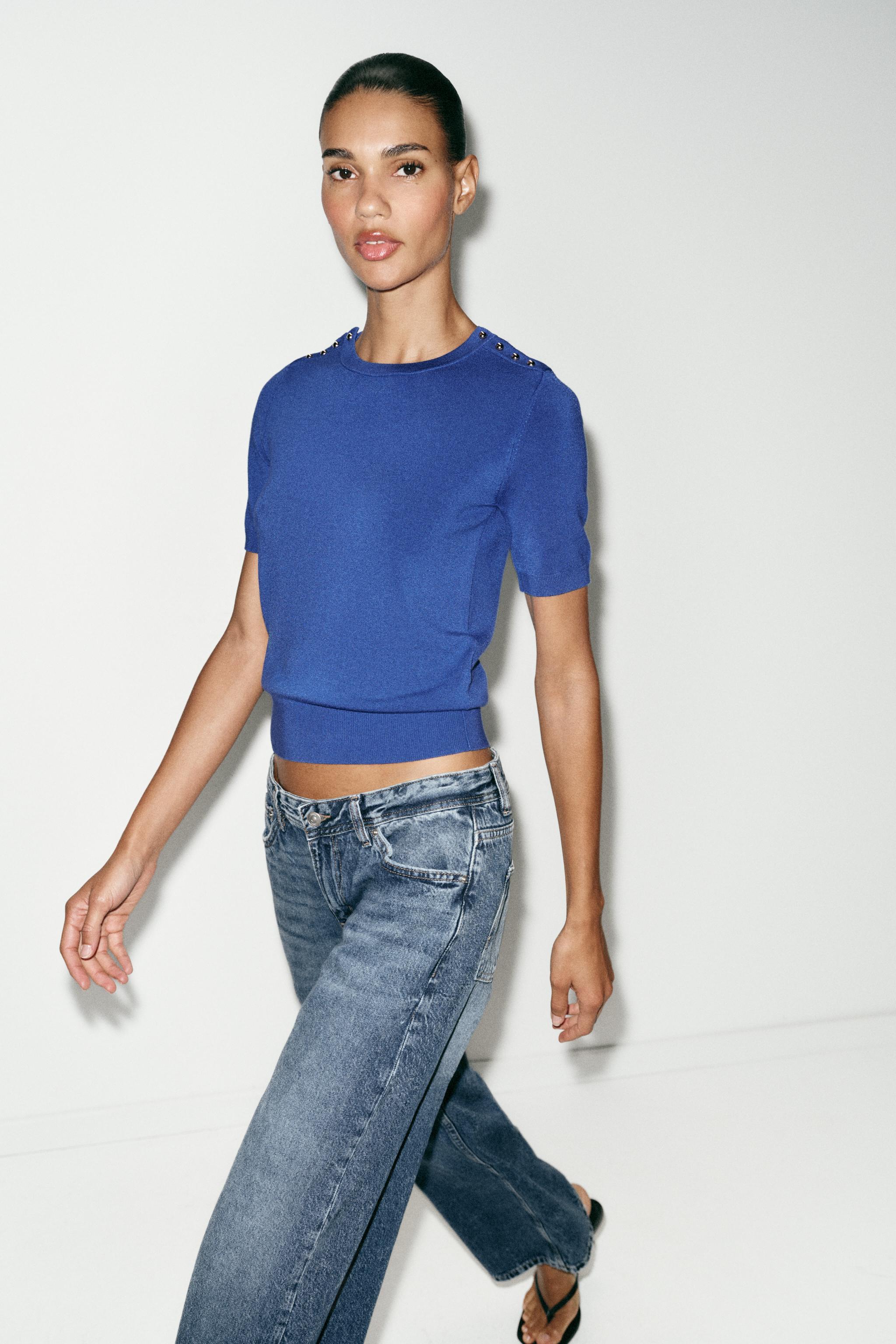 BASIC SHORT SLEEVE KNIT JUMPER